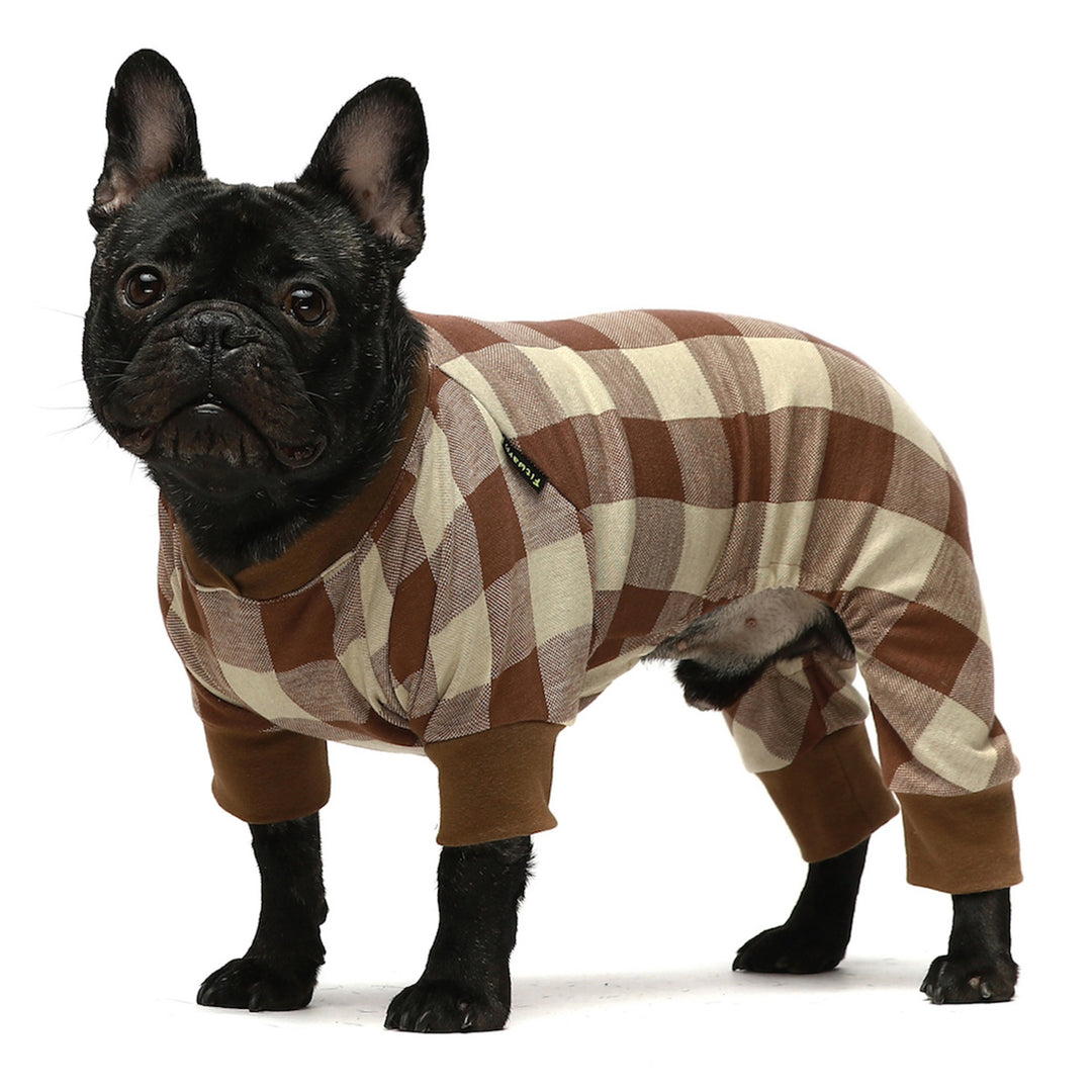 Small Dog Buffalo Plaid Pajamas Cozy Pet Sleepwear – Fitwarm