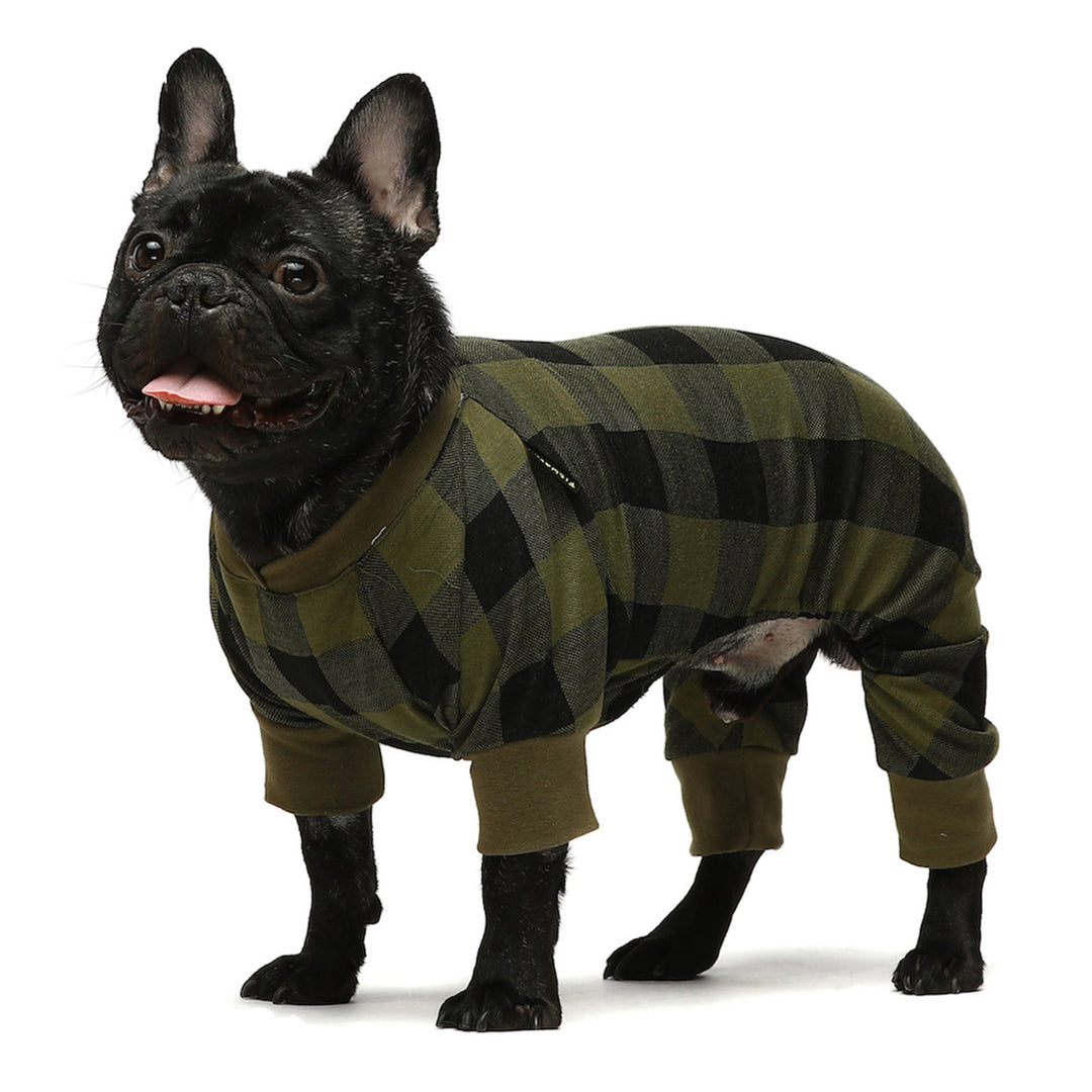 Small Dog Buffalo Plaid Pajamas Cozy Pet Sleepwear – Fitwarm