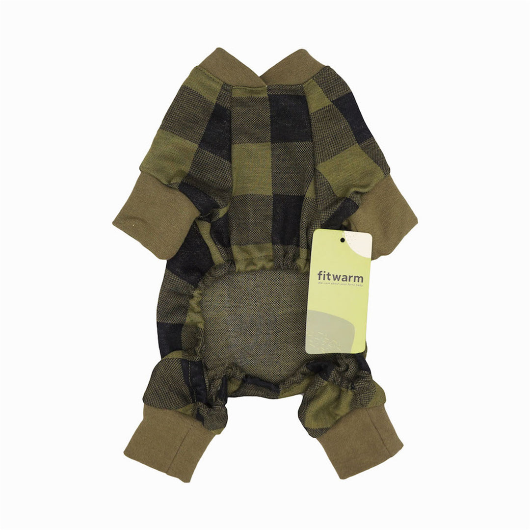 Small Dog Buffalo Plaid Pajamas Cozy Pet Sleepwear – Fitwarm