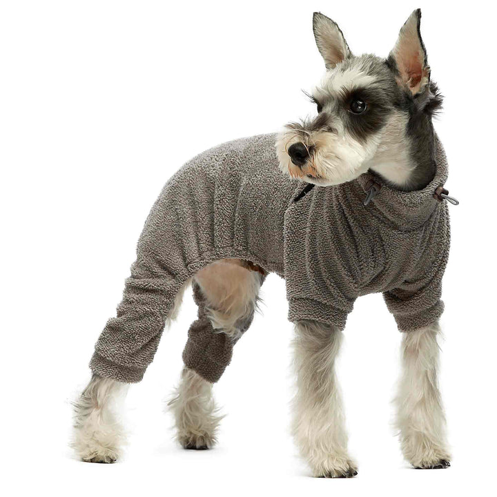 Turtleneck Fuzzy dog onesie