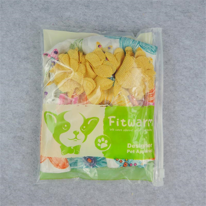 Bright Floral Tulle dog cloths