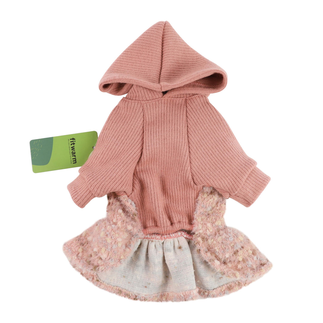 Fuzzy Hooded pet clothes