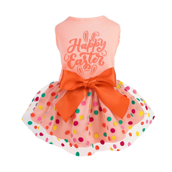 orange easter dress Happy Dog while the shapeable flower Color:Montana Product_mini dresses Orange Knit Cut Out
