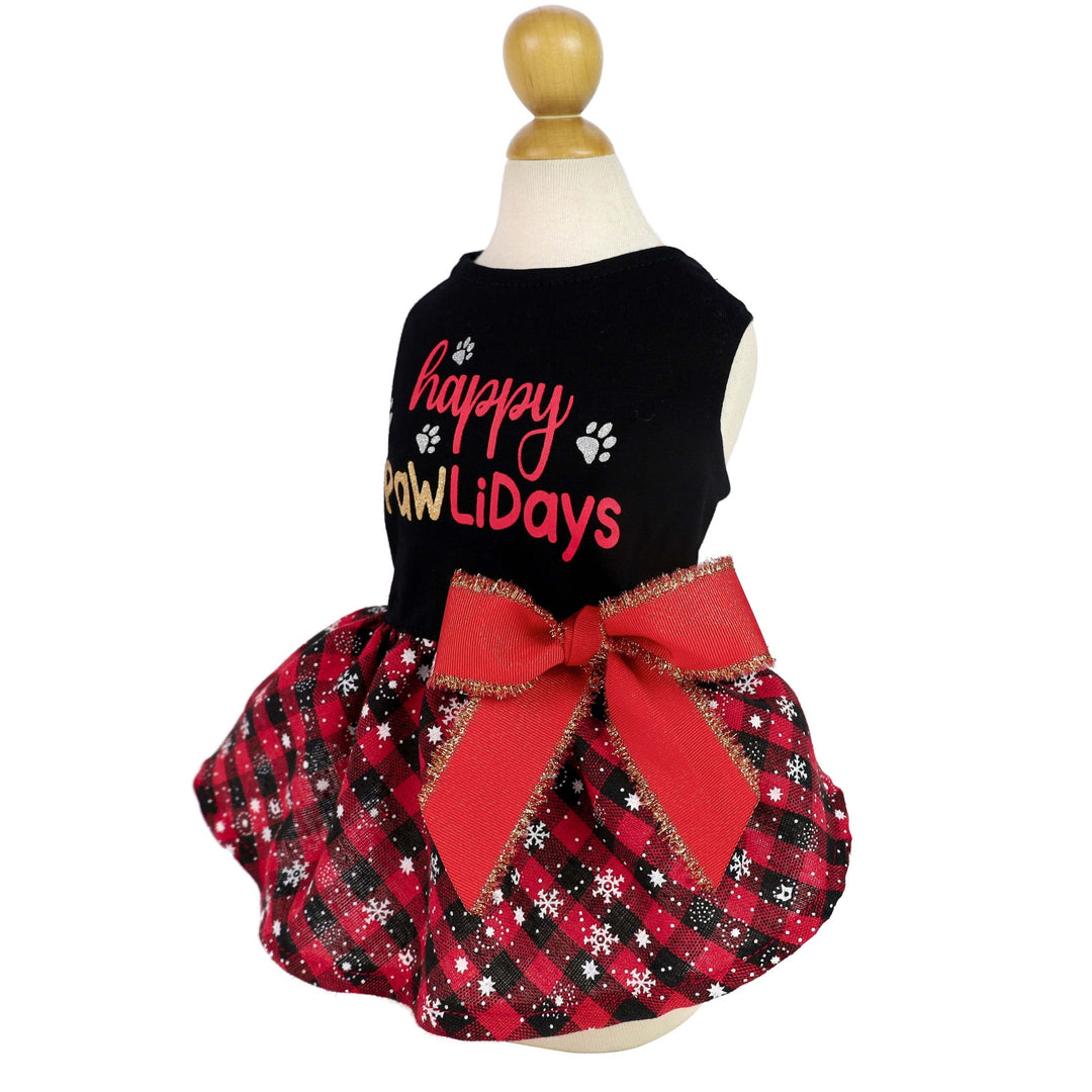 Happy Pawlidays Dog Christmas Dress