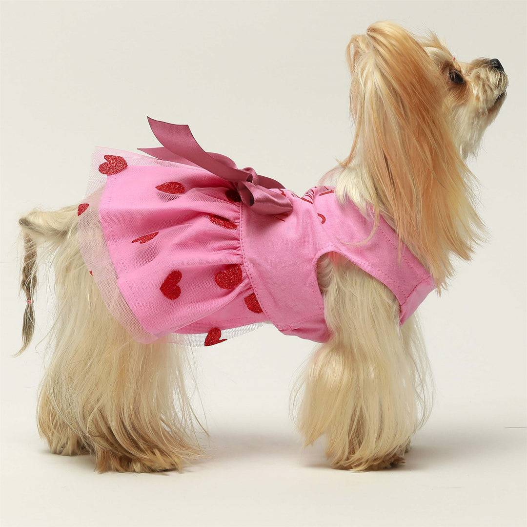 cute dog dresses Dog Dresses - "I Woof You" Dress: Princess Style