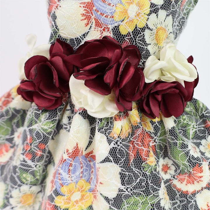 Lace Floral Dog Dress