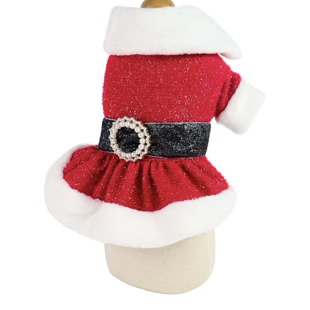 Shining Belt Dog Christmas Dress