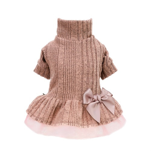 Turtleneck Knitted Tulle pet clothes