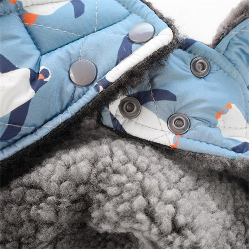 Waterproof Reversible Galaxy/ Penguin Winter clothes for dogs