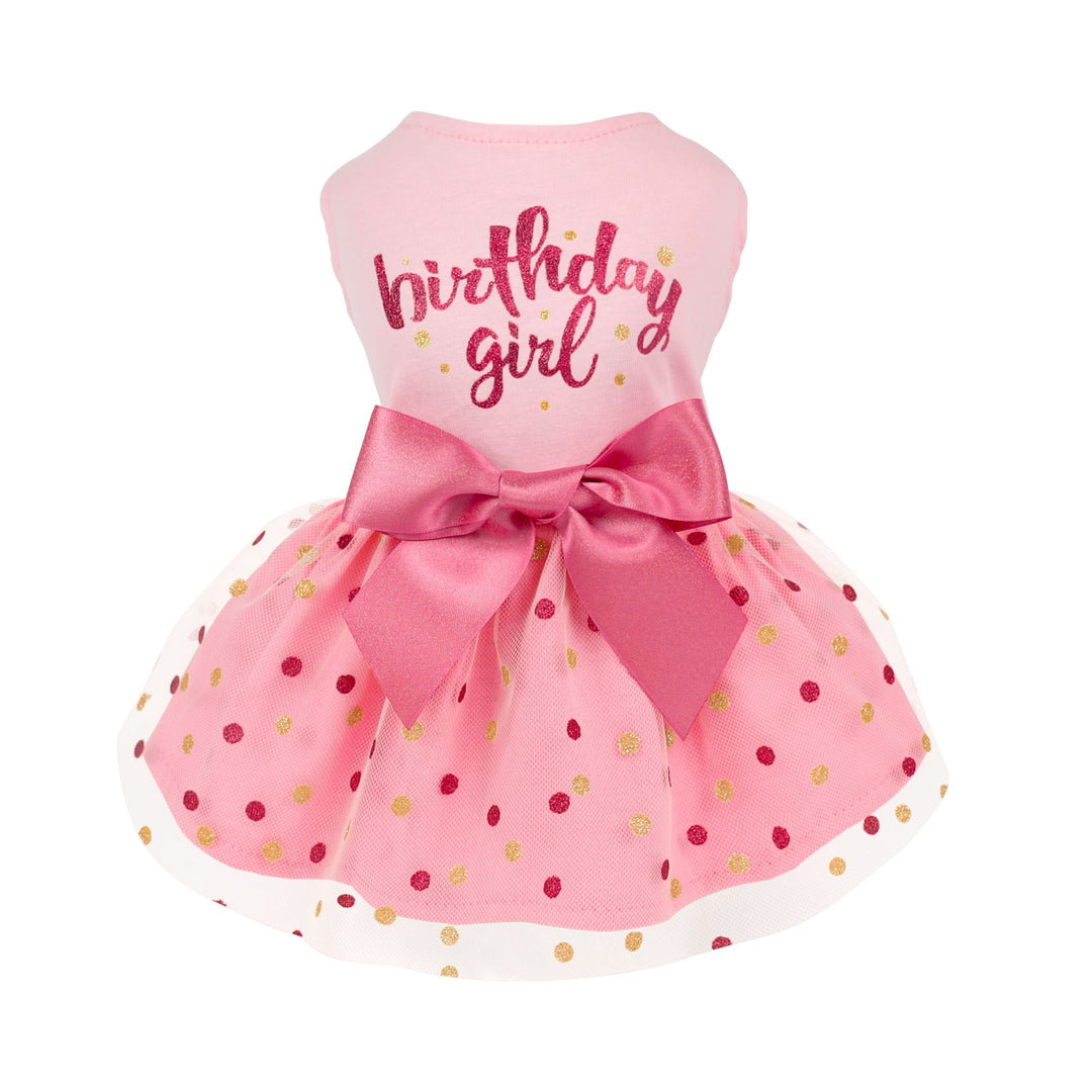 Pink Birthday Dog Dress | Tulle Girl Pet Apparel Large Pink Birthday Dog Dress | Tulle Girl Pet Apparel Large