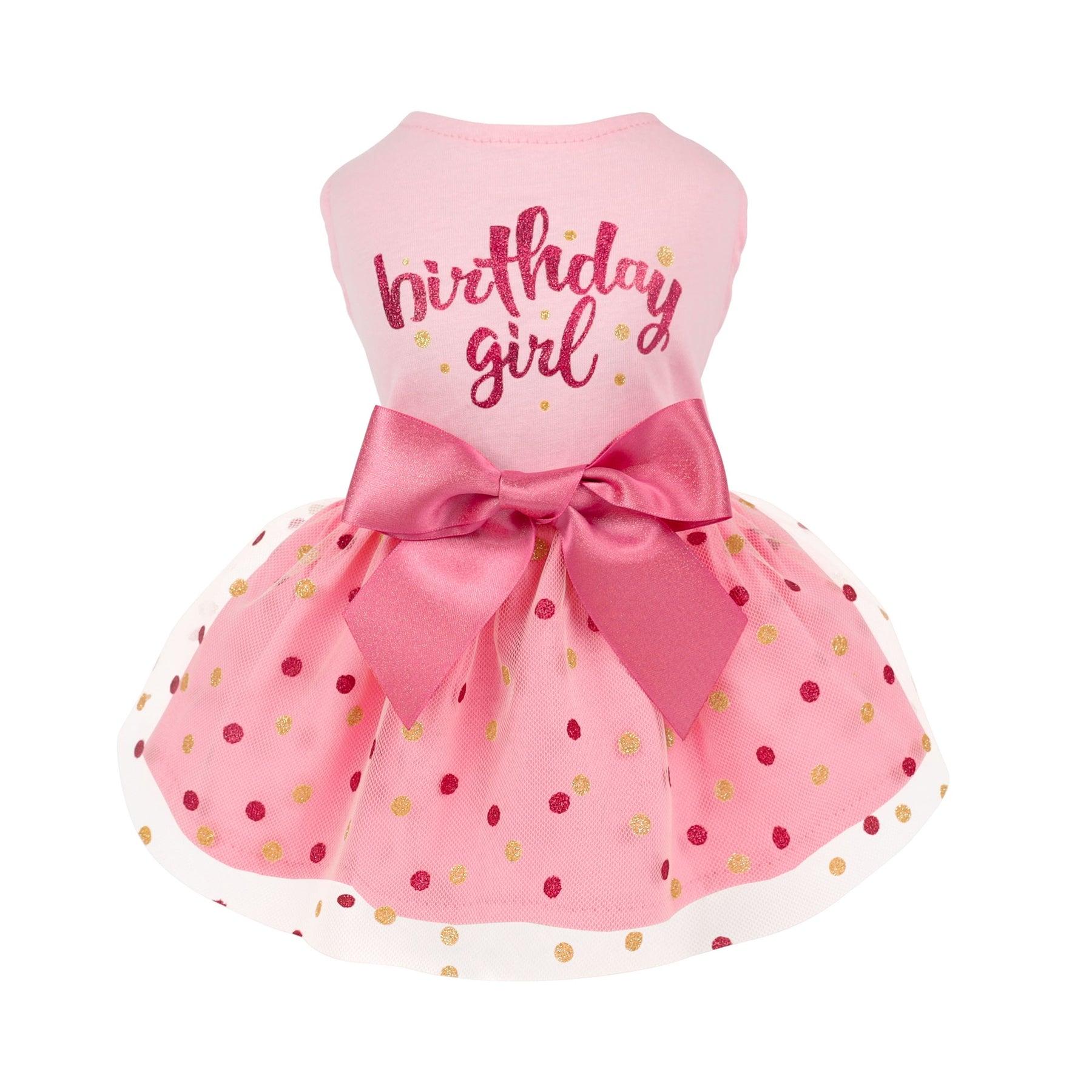 Pink Birthday Dog Dress