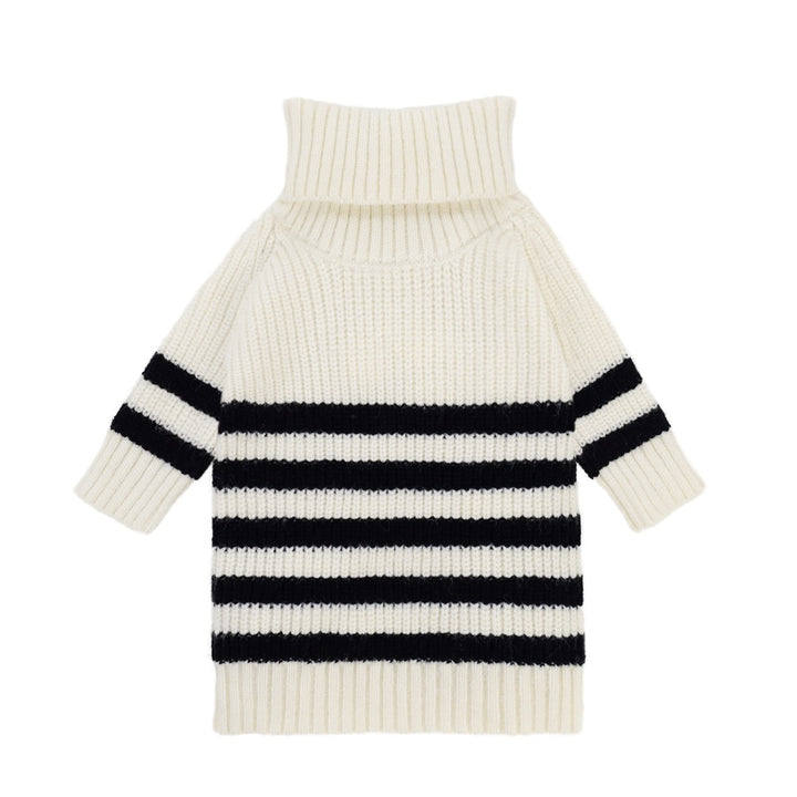 Turtleneck Knitted Striped Dog Clothes - Fitwarm