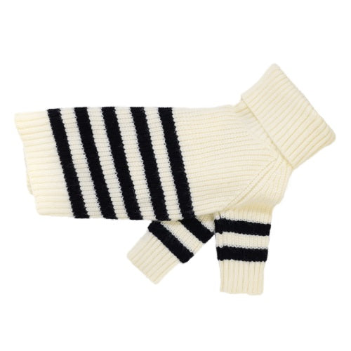 Turtleneck Knitted Striped  dog clothing