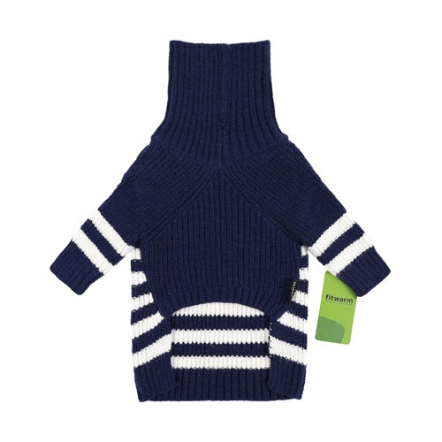 Turtleneck Knitted Striped clothing for frenchies
