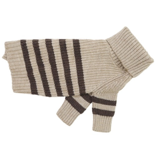 Turtleneck Knitted Striped pet clothing