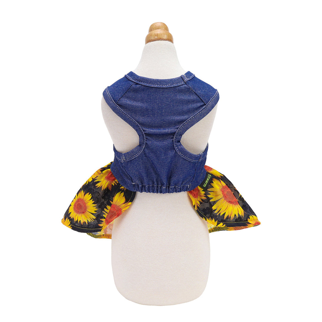 ocean denim dog dress medium Dog Summer Denim Dress