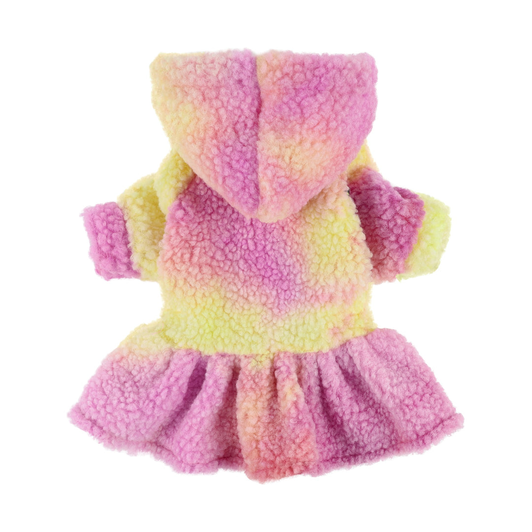 Tie Dye Sherpa Dog Clothes Clothes - Fitwarm