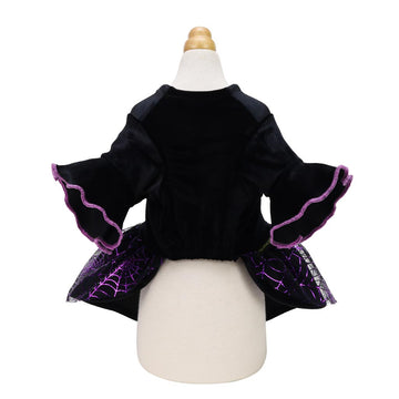 Dead Men Tails Dog Dress with Ruffle - Black Neck & Trim main image 1