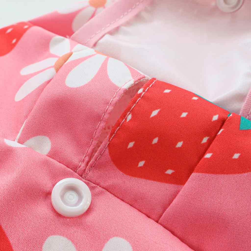 Strawberry Raincoat designer dog clothes