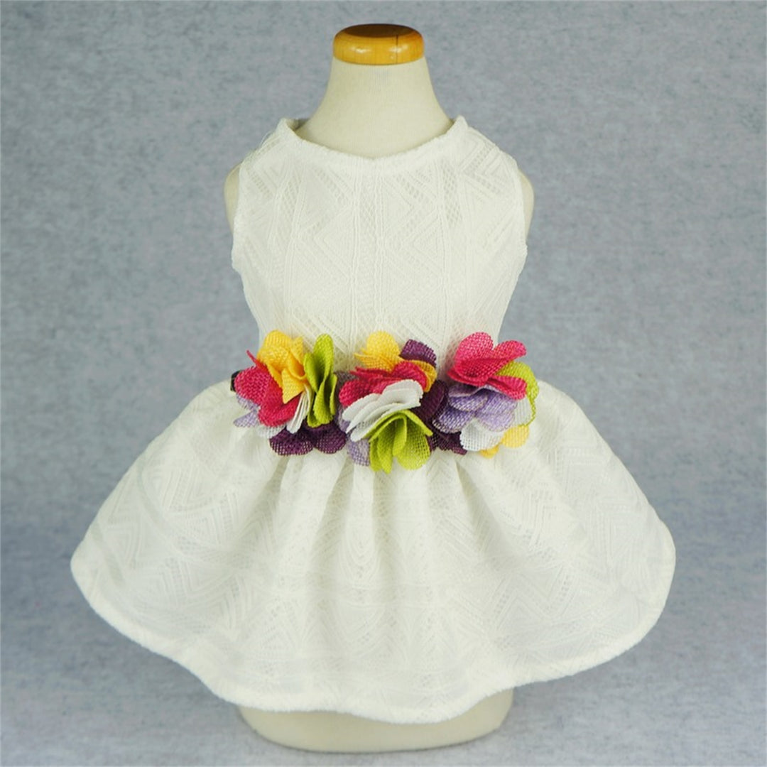 Flowers Belt Wedding Dress