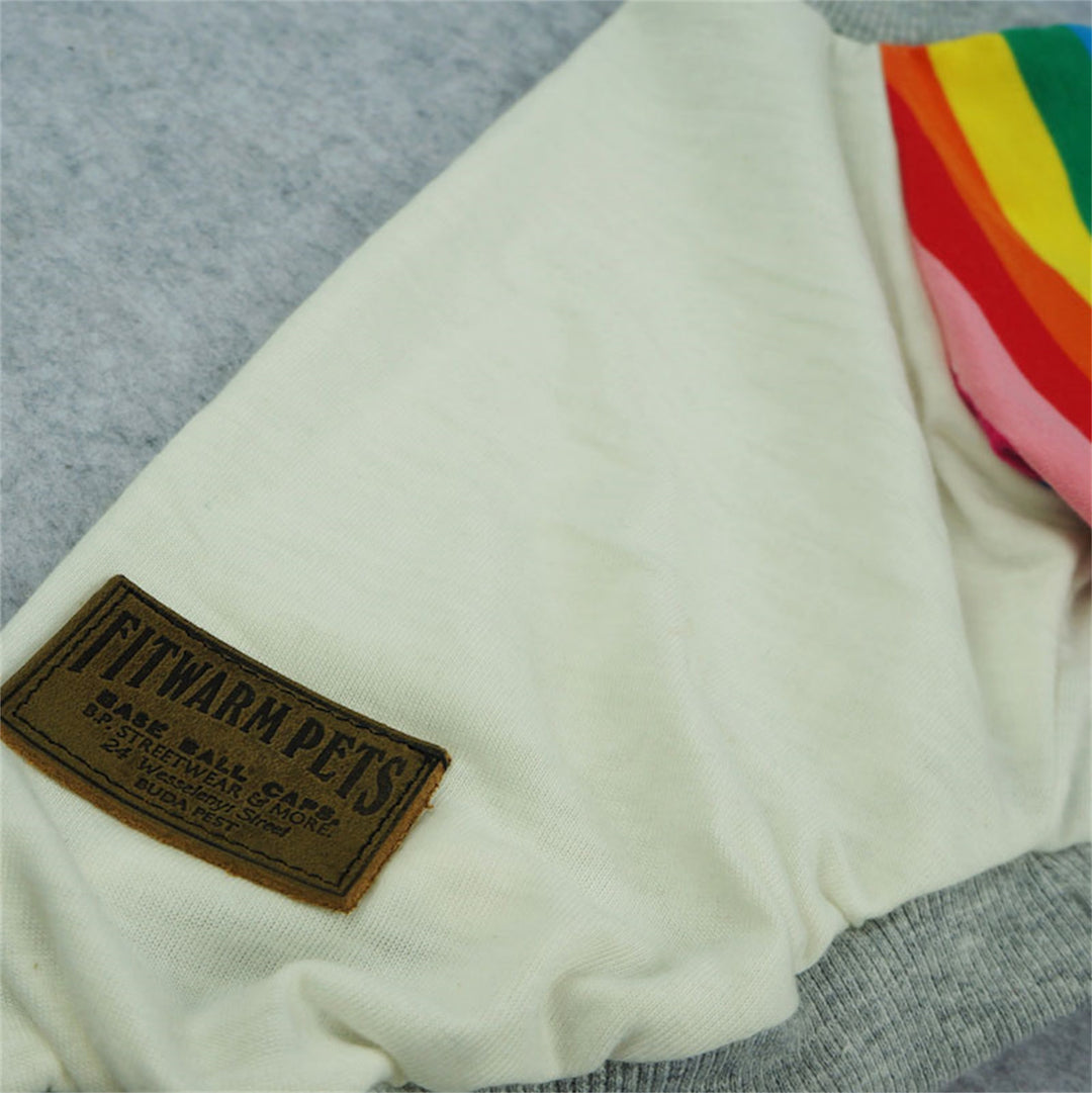 Rainbow small dog clothes