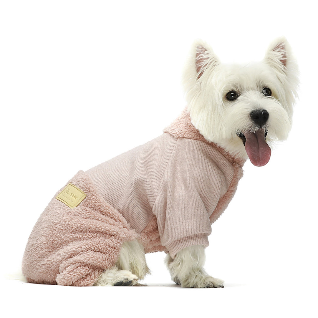 Turtleneck Fuzzy Pink dog clothing