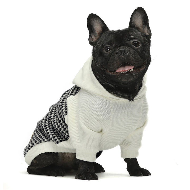 Knitted Hooded Jacketfrench bulldog clothes