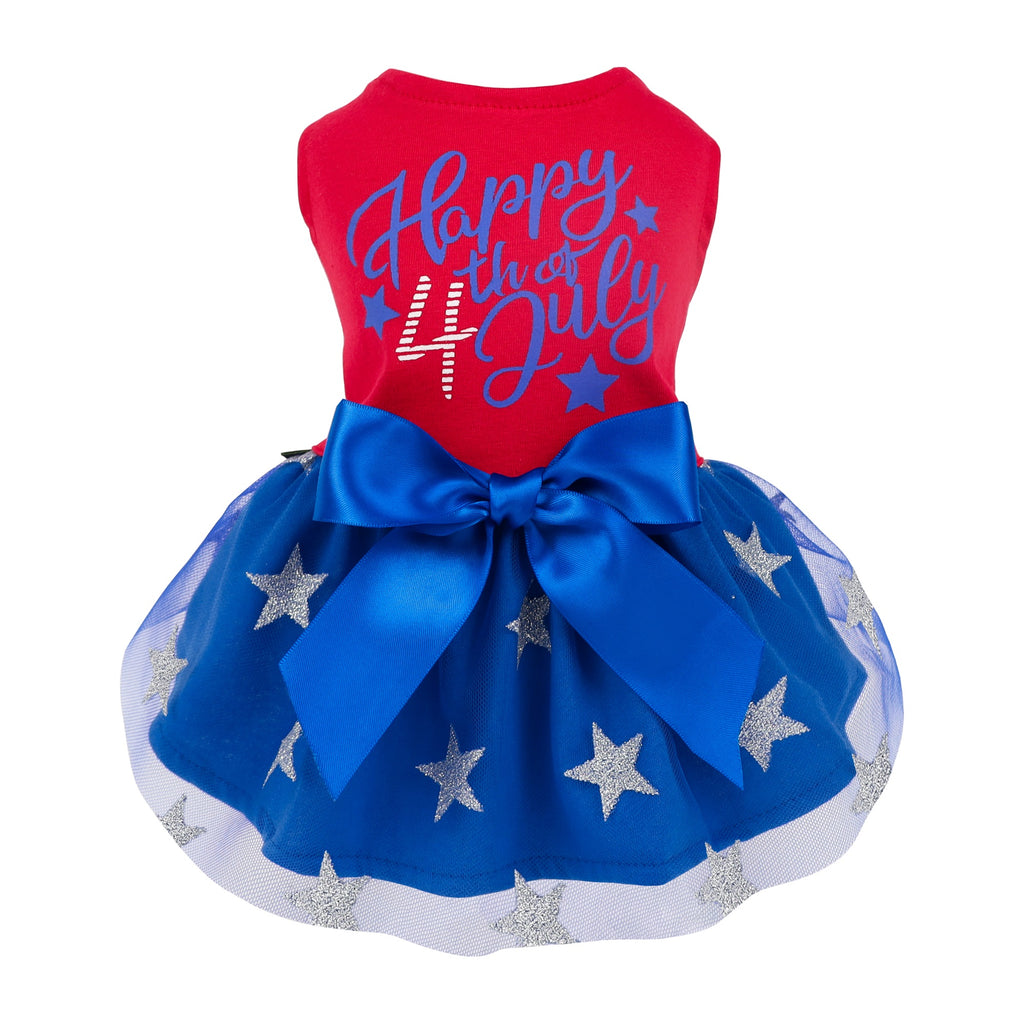 Happy 4th of July Tulle Dog Clothes - Fitwarm