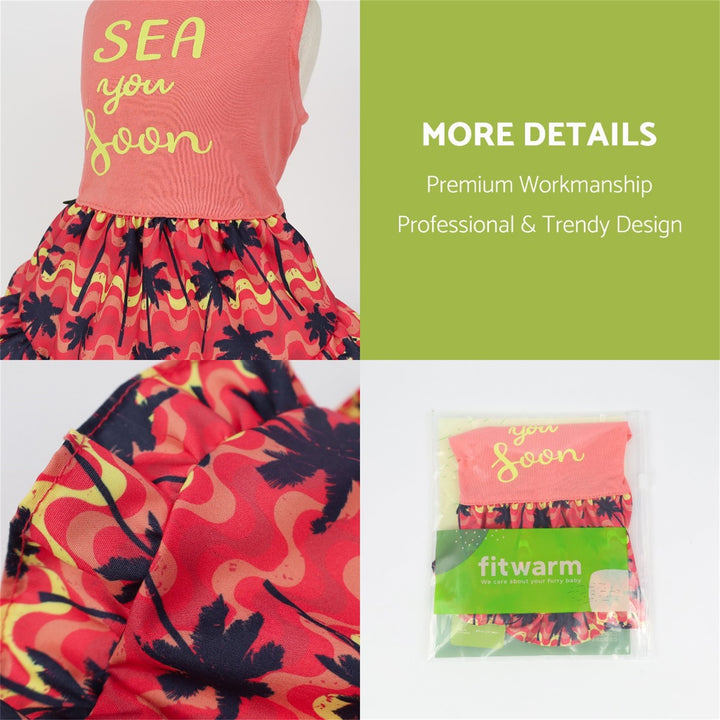 "Sea" you soon Hawaiian Ruffle Dog Dress
