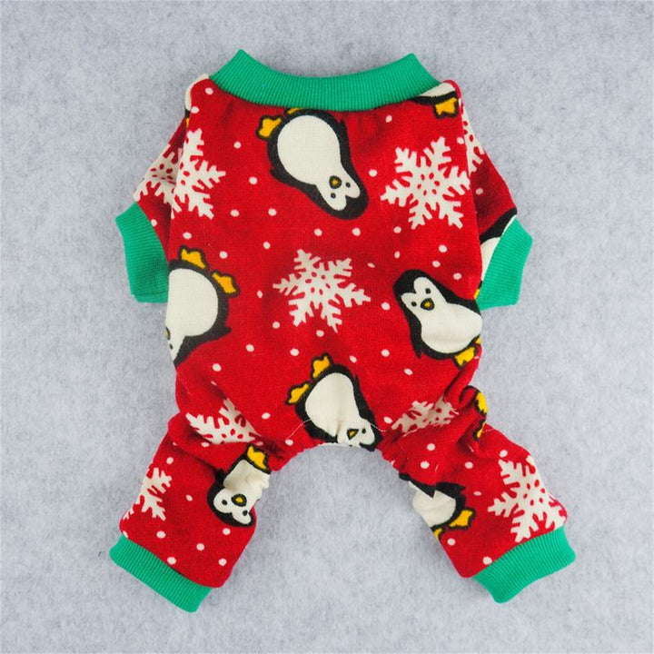 Penguin Dog Christmas Pajamas