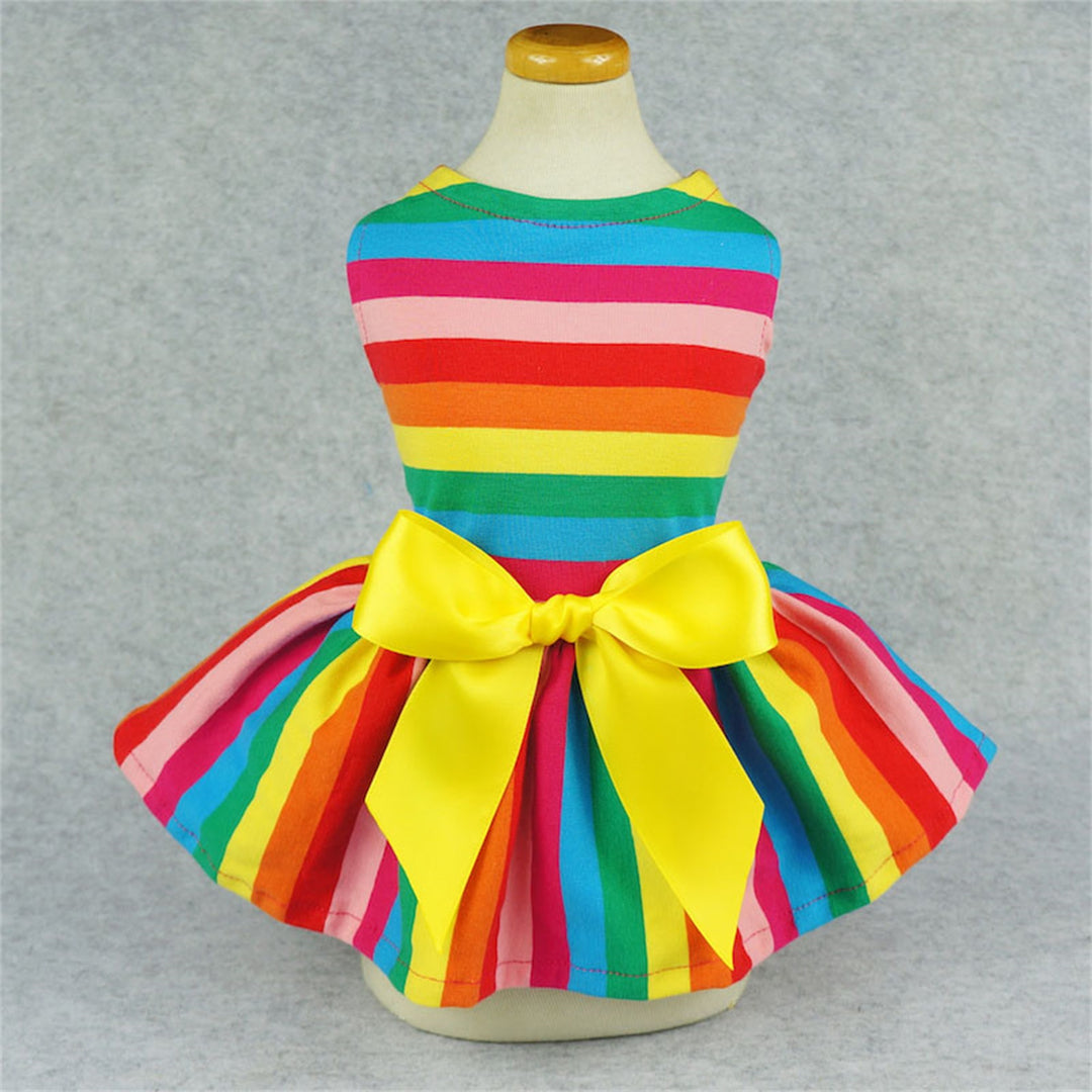 Rainbow Dog Dress