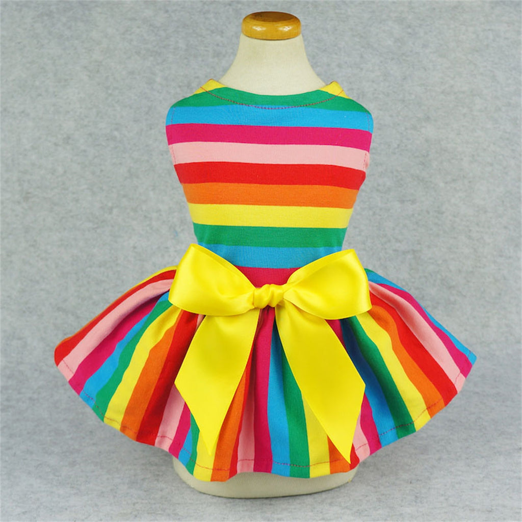 Rainbow Dog Dress Fitwarm