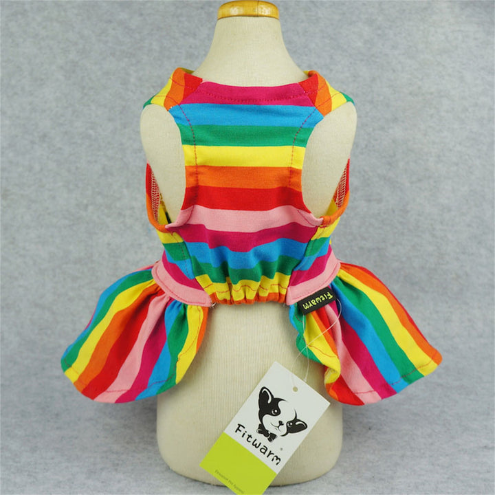Rainbow dog apparel