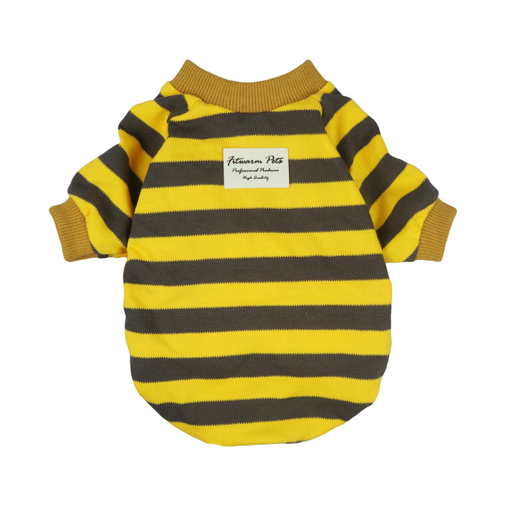 Yellow Striped T-shirts - Fitwarm